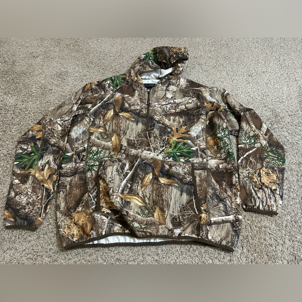 USA Midway Real-tree Camouflage Men's Zip Up Hooded Jacket Size XL Tall Outdoor